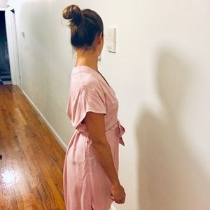 H&M pink scrub dress